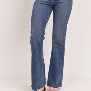 Women’s Just Black High Rise Vintage Wide Leg Flare Jean Size 6